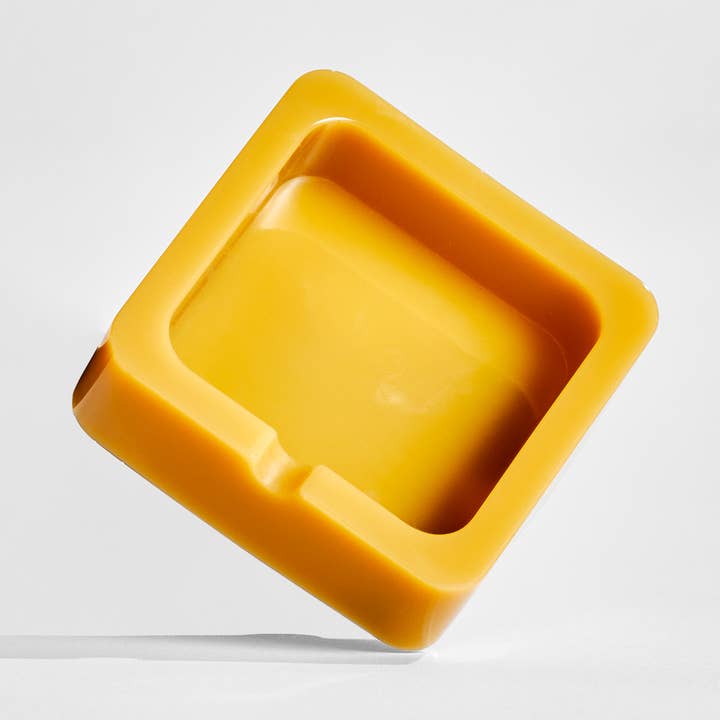 Caramel colored ashtray for wholesale by StephanieVCreations