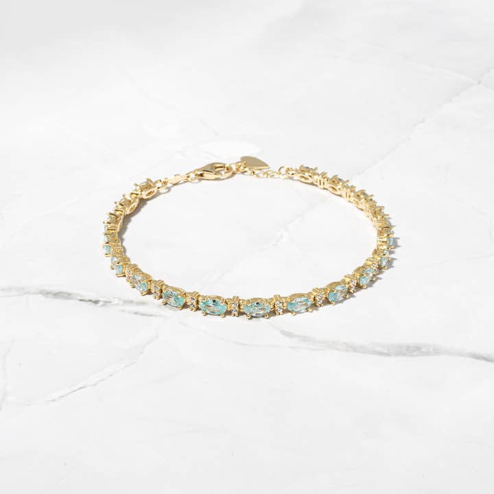 Sami Jewels - Wholesale Tennis Bracelet - Aquamarine Tennis Bracelet