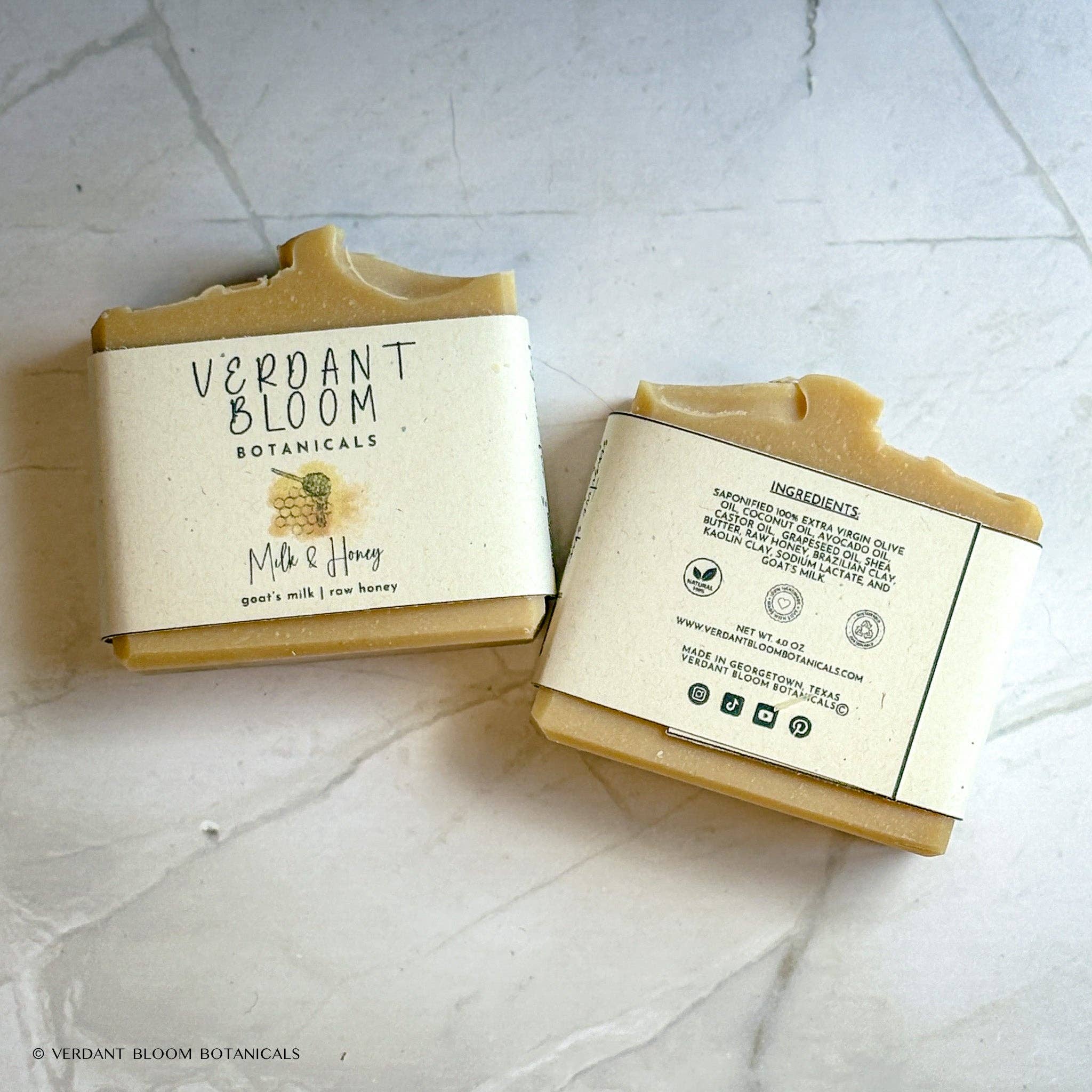 Verdant Bloom Botanicals - Wholesale Zeepblok - Melk en honing2