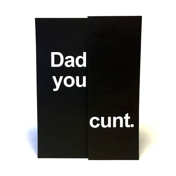 Papa du Fotze für den Großhandel von Dark Humor Cards
