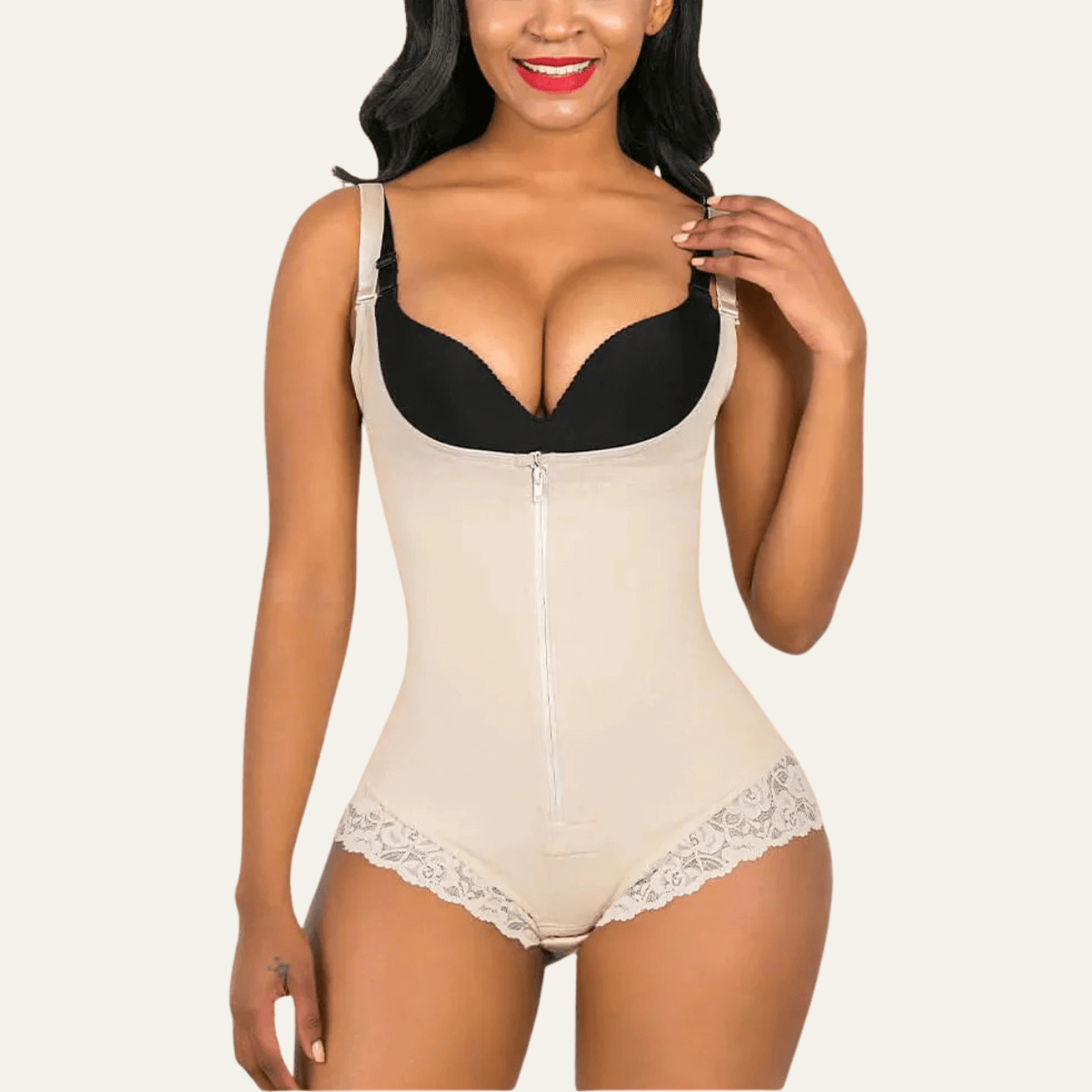 ShaperX Shapewear - Wholesale Shapewear - Women's - SHAPERX Colombian Firm Tummy Control Faja with Zip & Hooks4