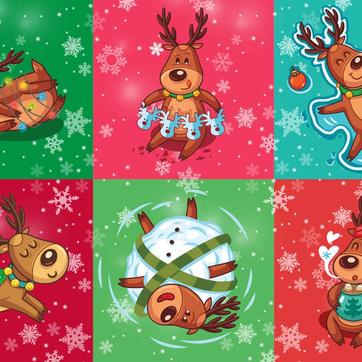 Micro Puzzles - Wholesale Puzzle - Adult - HOLIDAYS REINDEER GAMES Impulse stocking stuffer gift puzzle