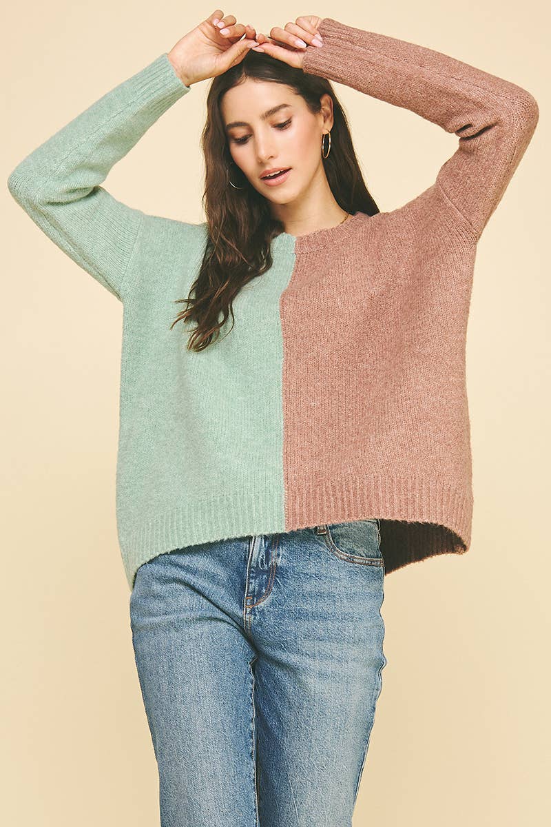 PINCH - Wholesale Pullover-trui - Dames - COLORBLOCK TRUI - 3276WS3