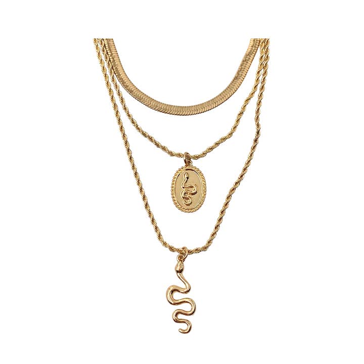 MEDUSA- GOLD NECKLACE for wholesale by gaiaaccessories