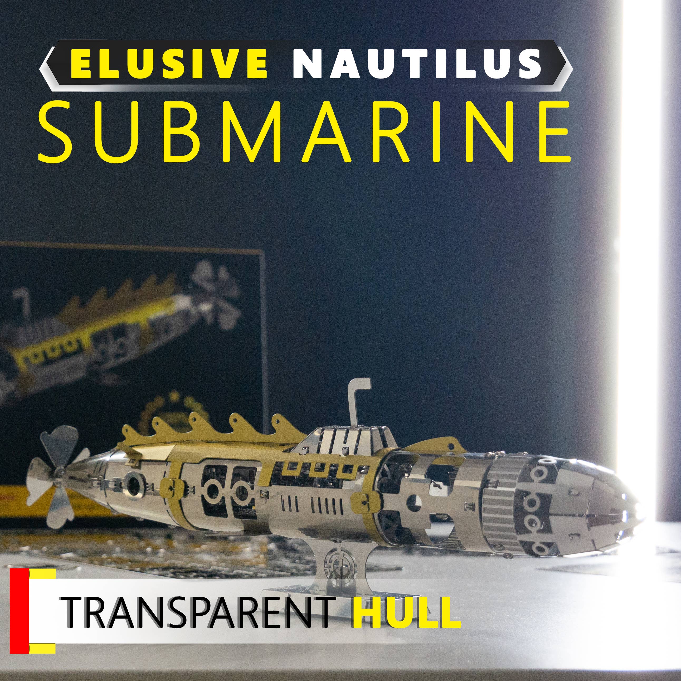 METAL-TIME INC. – Kit de artesanato DIY por atacado – Modelo DIY do Elusive Nautilus Submarine de Júlio Verne1