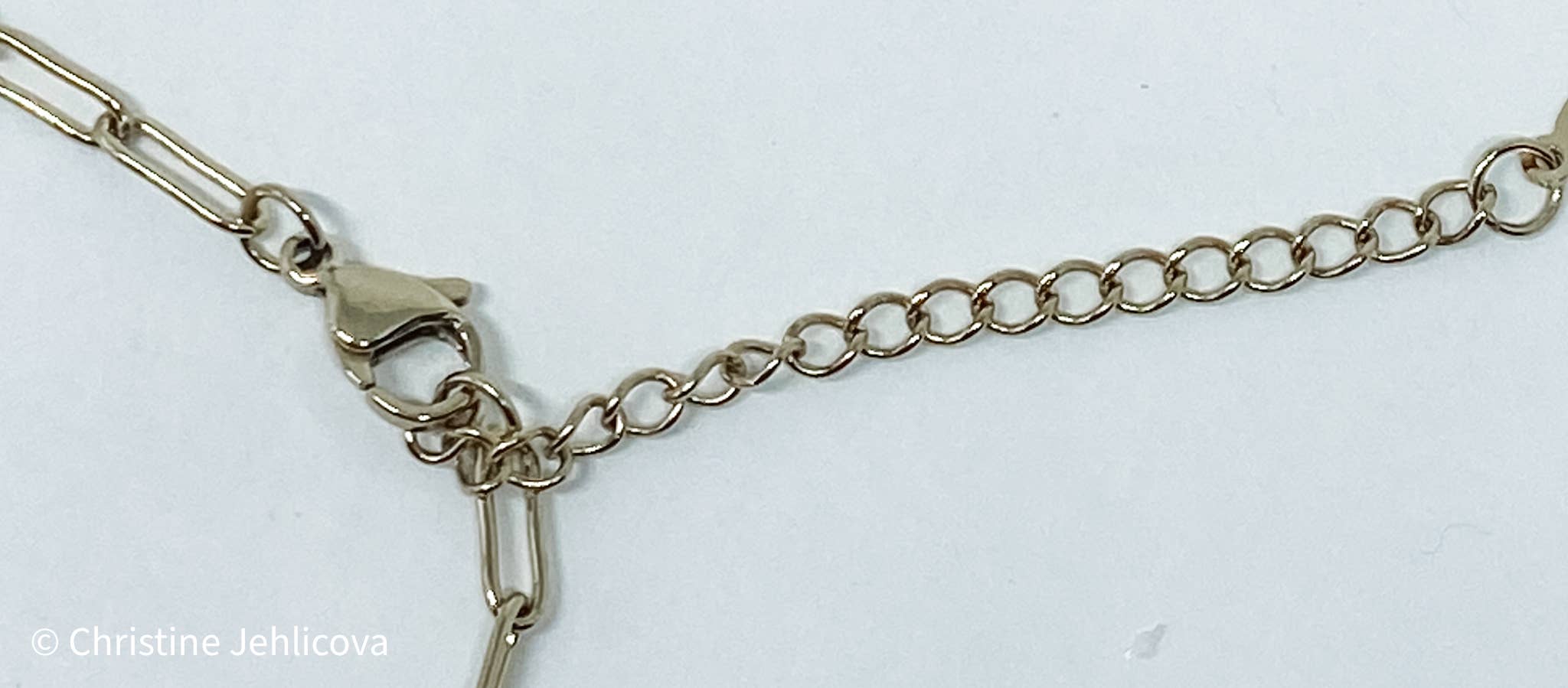 witte klassieker HoopLa ketting met tarotkaart De Maan - nieuw model voor groothandel op Faire9