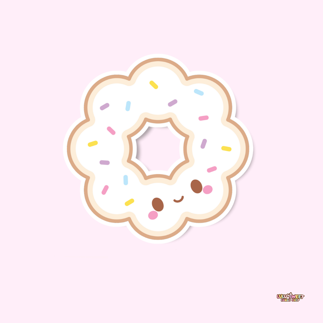 Paper and Sprinkles - Wholesale Sticker - Mochi Donut Sticker, vinyl sticker, diecut sticker2