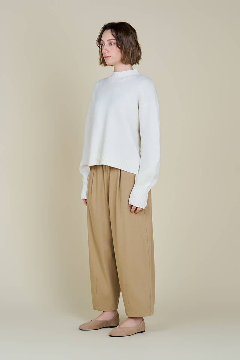 Grade & Gather - Vente Pull en maille – femme - 41804 - PULL À COL ROULÉ CÔTELÉ3