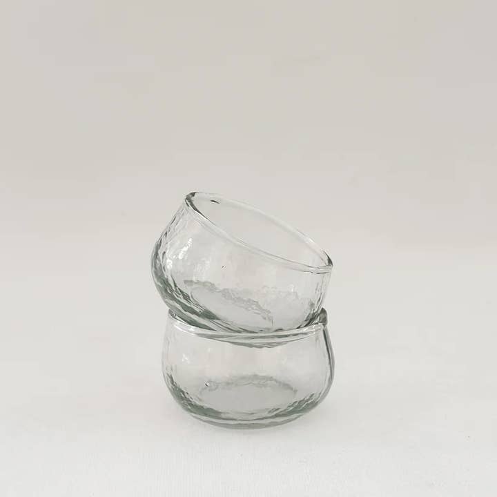 Hammered Glass Condiment Bowls – Set of 2 | Elegant Pinch Po and other Purchase Wholesale hammered bowl. Free Returns & Net 60 Terms on Faire trending on Faire.