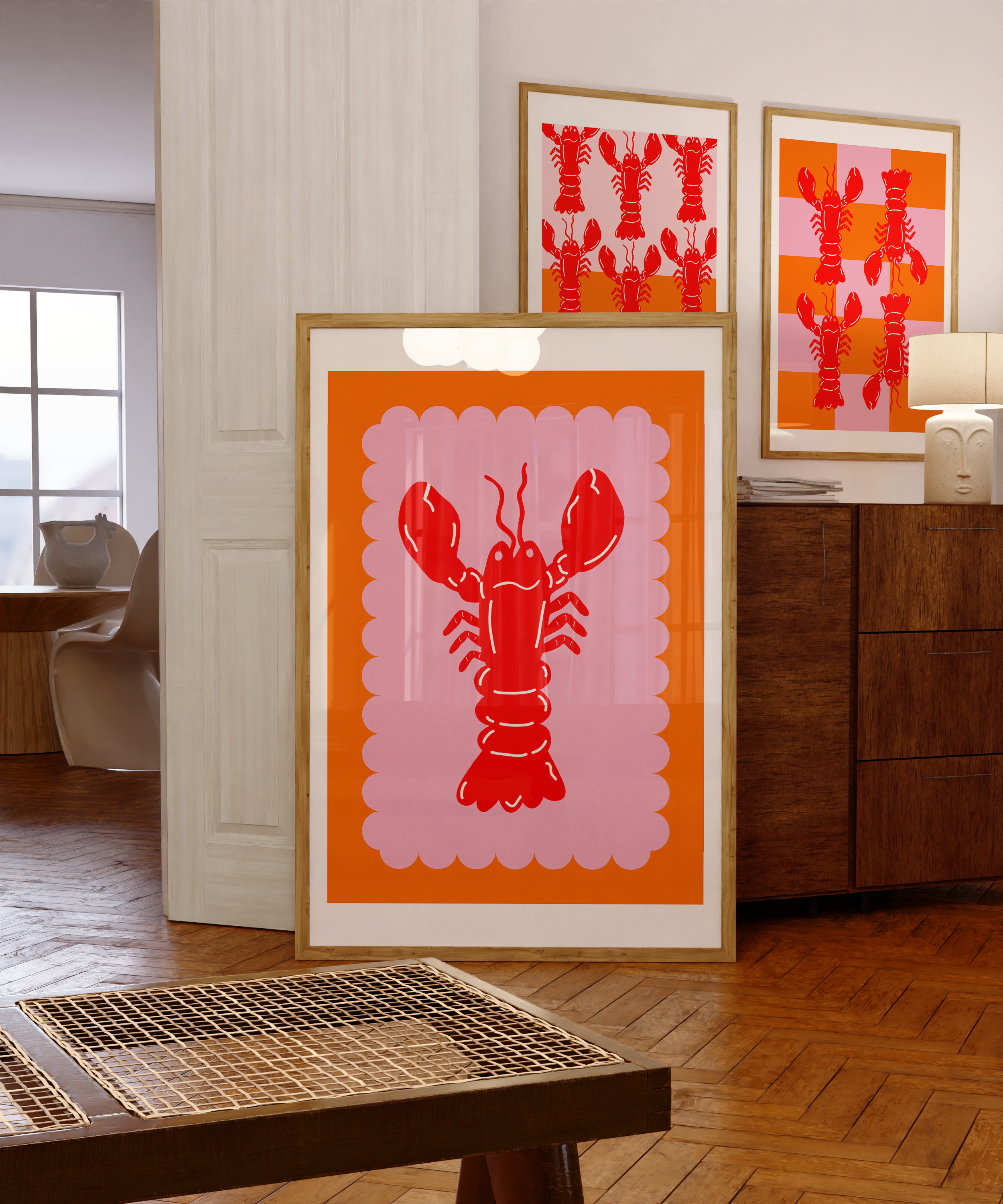 Maddison Ball Creative - Wholesale Art Print - Lobster Scallop (More Colours)7