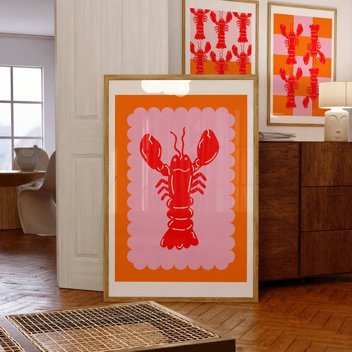 Maddison Ball Creative - Wholesale Art Print - Lobster Scallop (More Colours)7