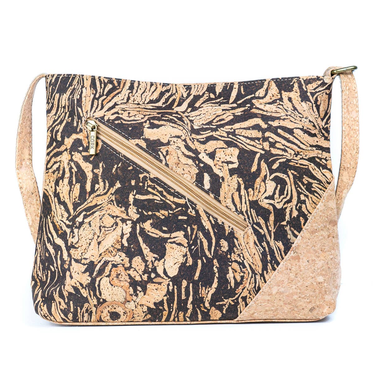 Meninas Bonitas Cork - Wholesale Crossbody Bag - Women's - Natural Cork Women’s Crossbody Bag BAG-233910
