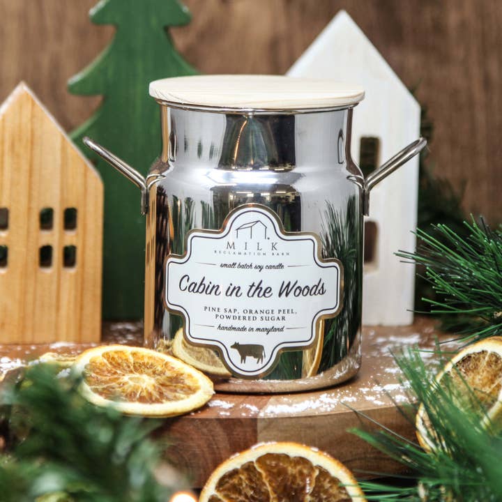 Milk Reclamation Barn - Wholesale Jar/Filled Candle - Stainless Milk Churn Candle - 12.5 oz14