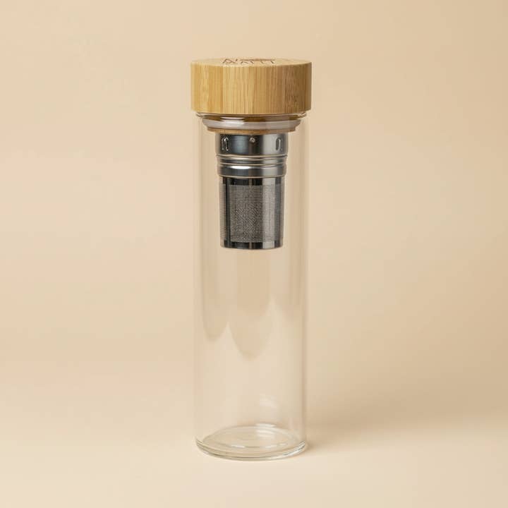 Travel Glass Tea Infuser Tumbler: Brew On-the-Go! for wholesale by Azomalli