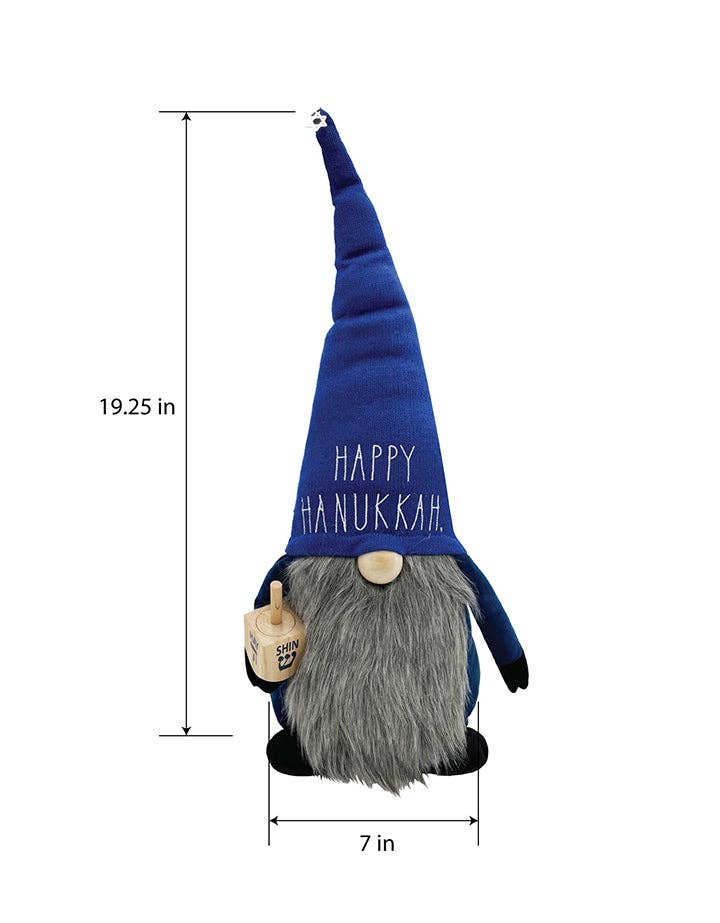 DesignStyles Home - Wholesale Decorative Figurine - Rae Dunn "Happy Hanukkah" Plush Gnome2