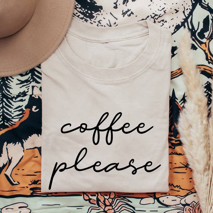 Coffee Please T-shirt for wholesale by a riley creations