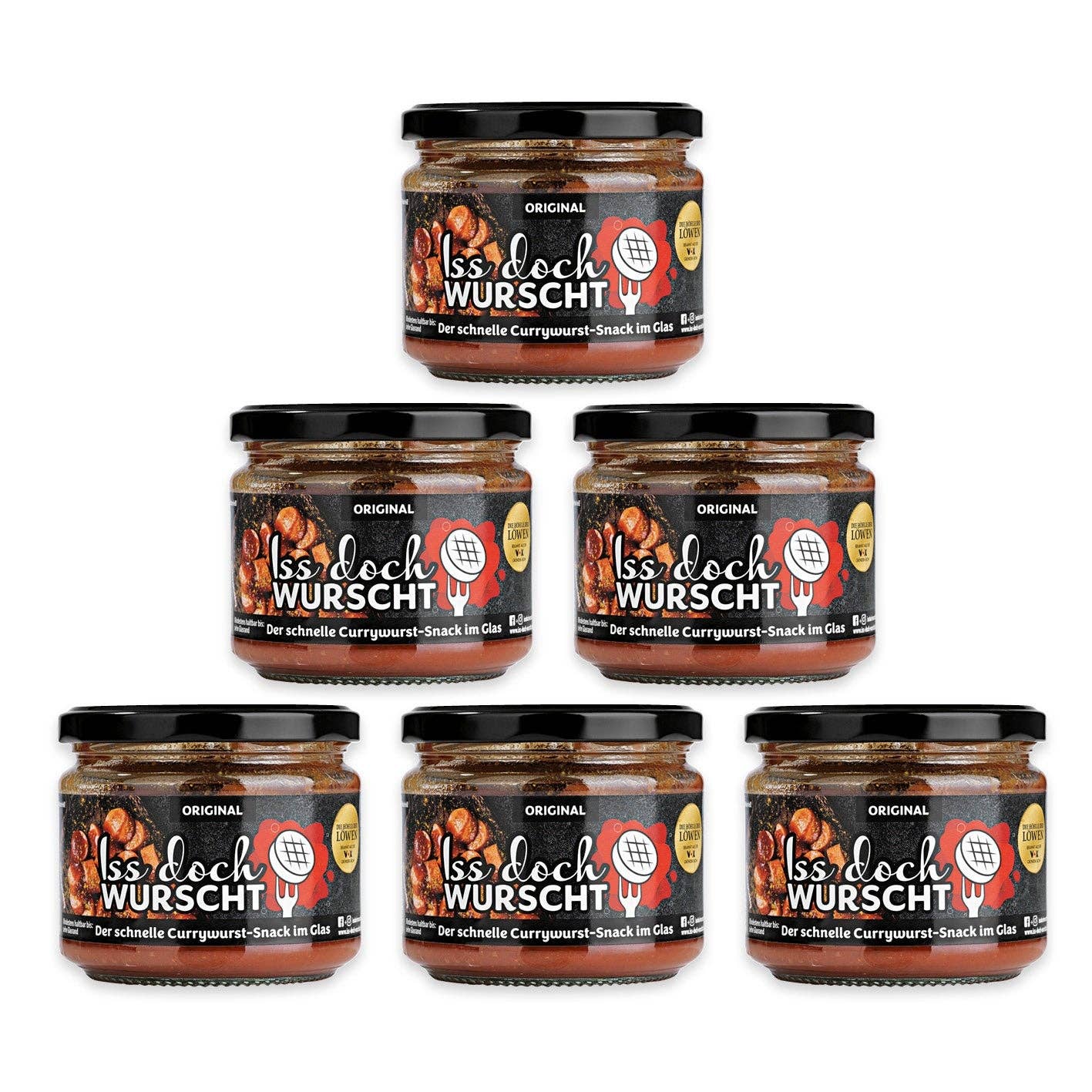 Iss doch Wurscht - Vente Sauces - Currywurst Original - Lot de 6 - Meilleure vente - Iss doch Wurscht5