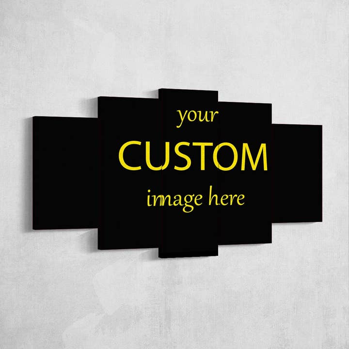 Art mural sur toile personnalisée en 5 pièces, impression sur toile multi-panneaux pour la vente par GeekCrab