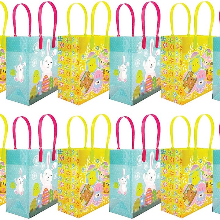Tiny Mills - Wholesale Favor Bags - Easter Party Favor Bags Treat Bags, 12 Pack