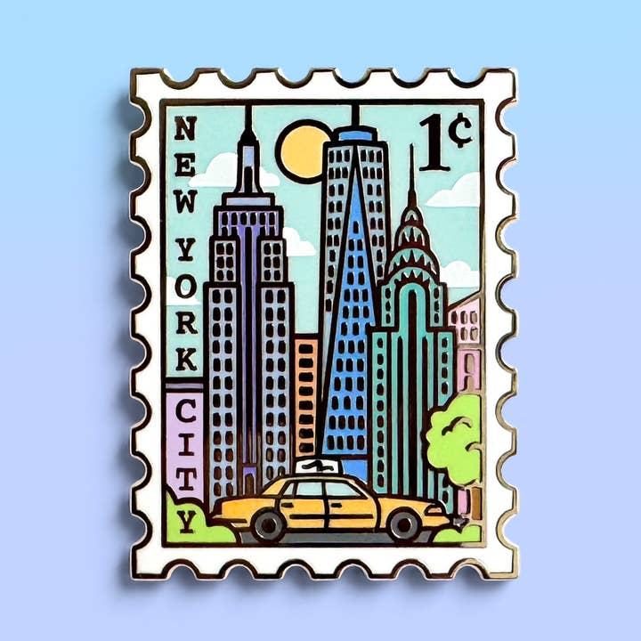 Pin esmaltado de la ciudad de Nueva York para venta al por mayor de Joy Addict