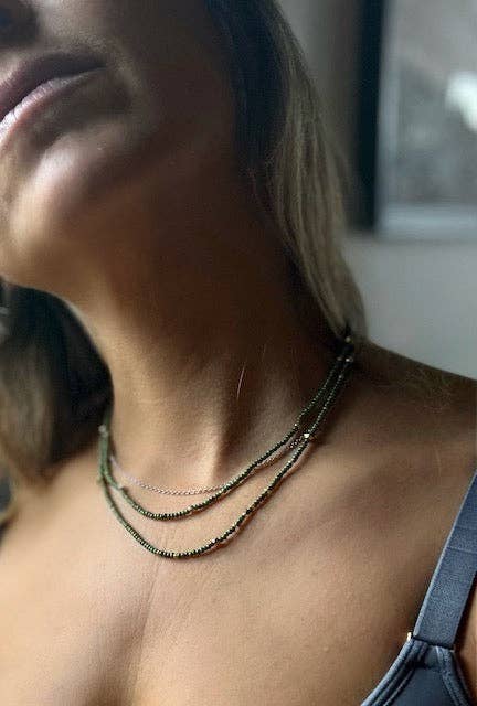 Lady Bird Market - Wholesale Beaded Bracelet - Greens Browns & Gold 5-Wrap Seed Bead Wrap Stack Bracelet2