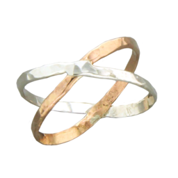 Mark Steel Jewelry - Wholesale Band/Stacked Ring - Criss Cross Ring2