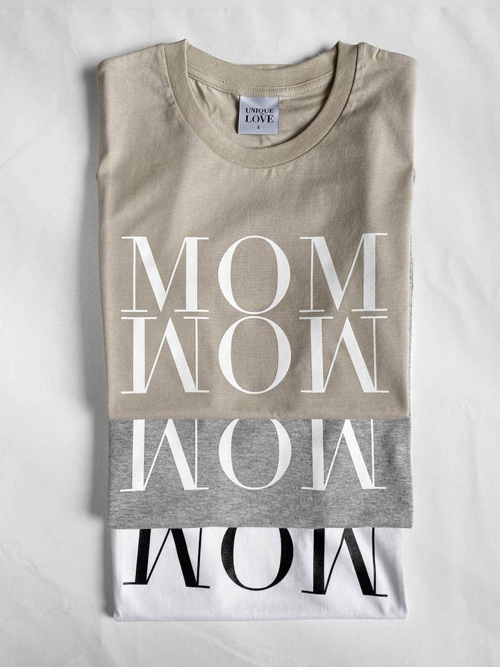 Mom Wow T-Shirt Pure White for wholesale on Faire2