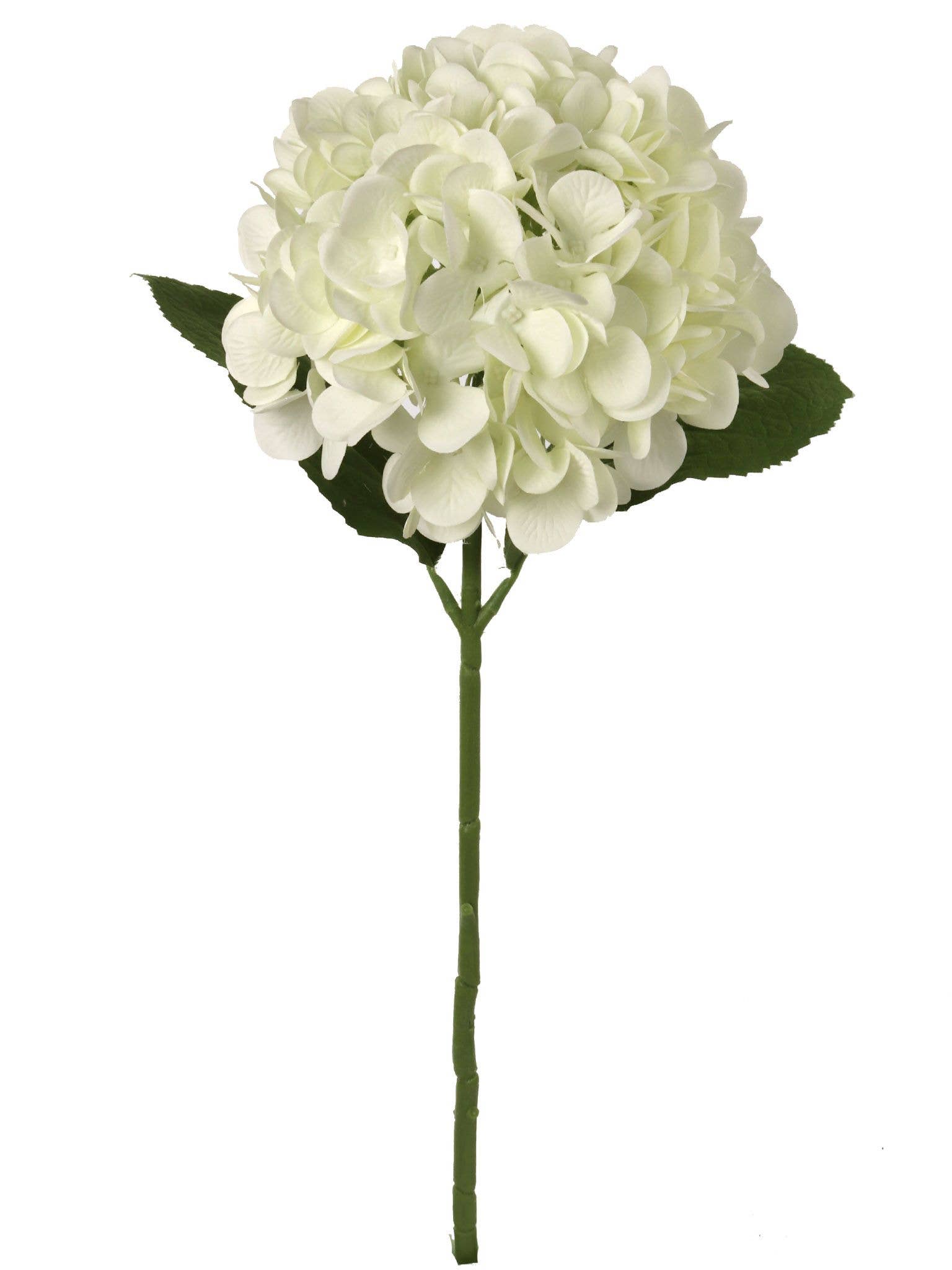 Larksilk - Wholesale Artificial Flowers - 18" Cream Hydrangea -Realistic Faux Flower For Elegant Decor1