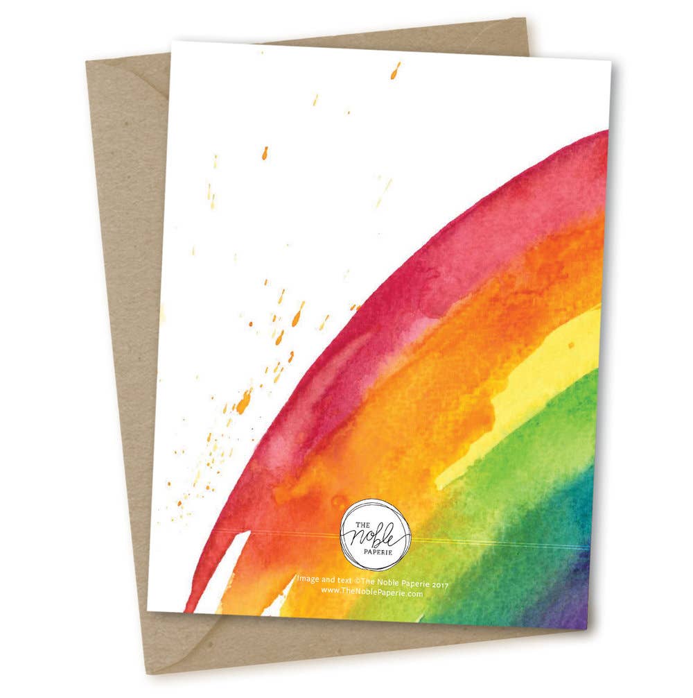 The Noble Paperie - Wholesale Baby Card - Rainbow Baby | Miscarriage IVF Congrats New Baby Shower Card1