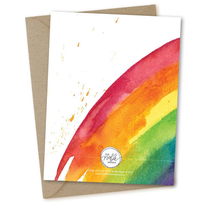 The Noble Paperie - Wholesale Baby Card - Rainbow Baby | Miscarriage IVF Congrats New Baby Shower Card1