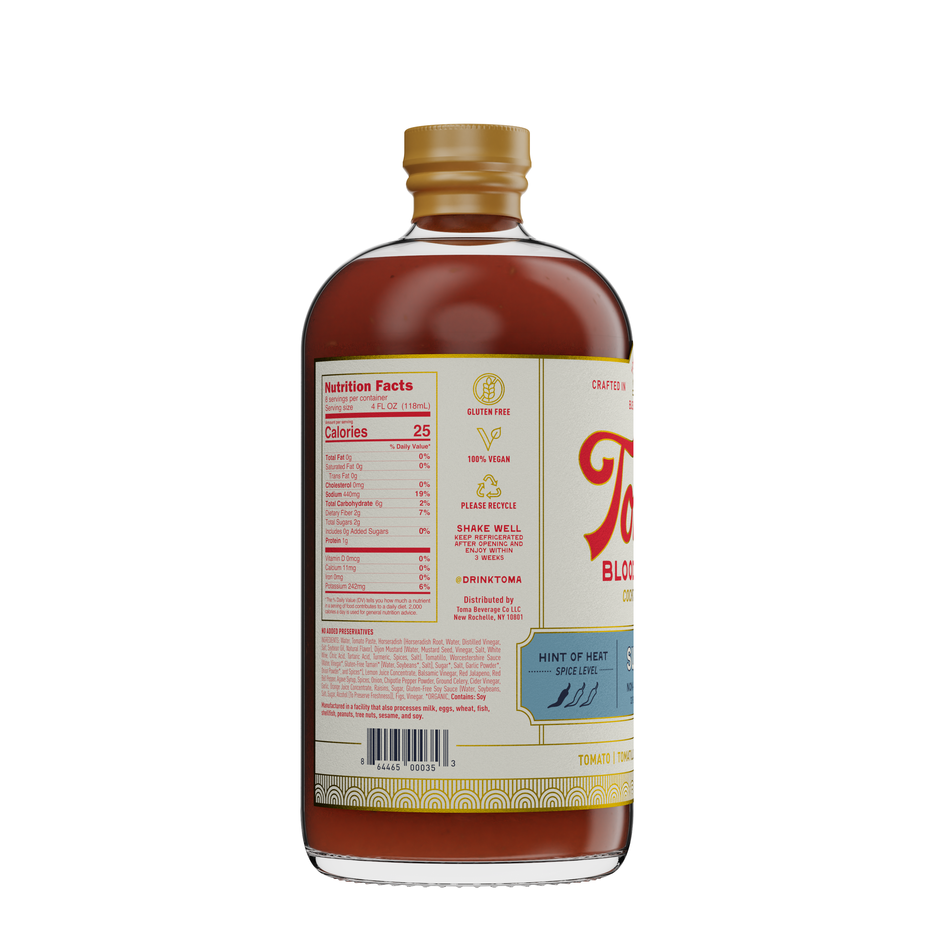Toma Beverage Co - Wholesale Cocktail Mix/Syrup - Toma Bloody Mary Mixer - SUAVE 32oz7