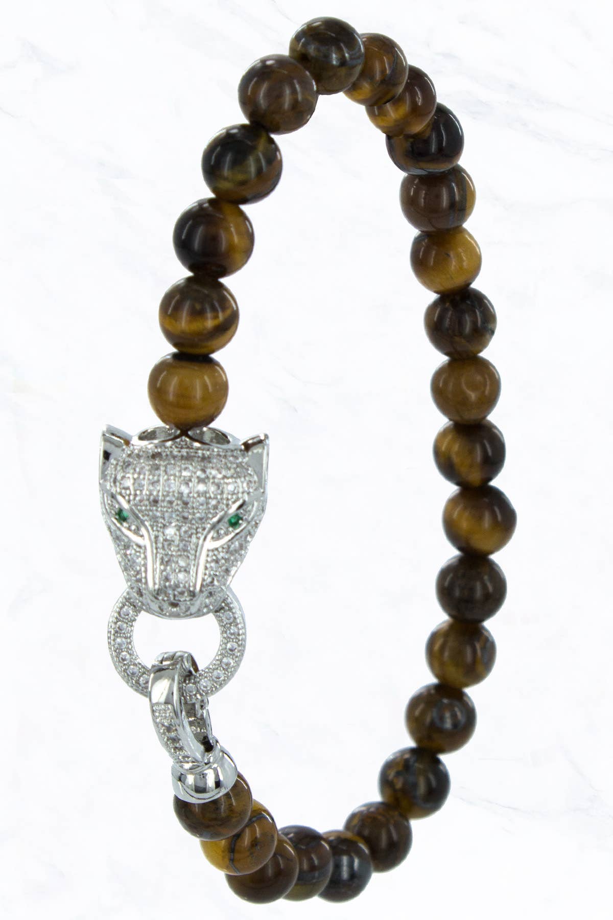 Suzie Q USA - Vendita all'ingrosso Braccialetto con ciondolo/pendente - Bracciale con ciondolo pantera con zirconi cubici6