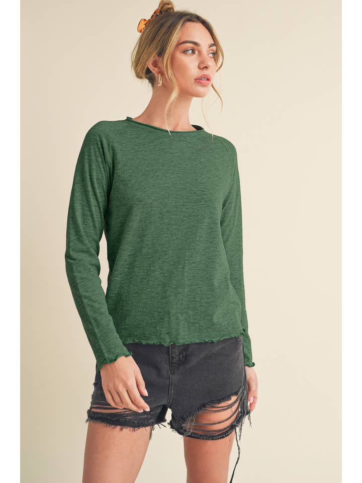 AEMI + CO - Wholesale T-Shirt - Women's - 8288DN Gwen Baby Long Sleeve Top26