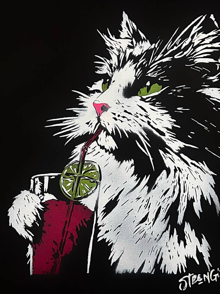 Decoración del hogar, arte de pared, regalos para ella - Impresiones "Cosmopawlitan" para venta al por mayor de Art For Dudes