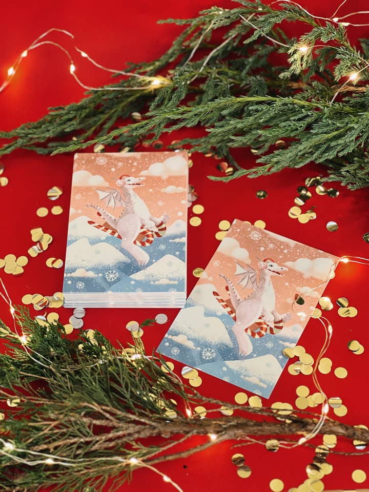 Greeting card 10x15 cm 'Happy Dragon' for wholesale by Printfluence.me