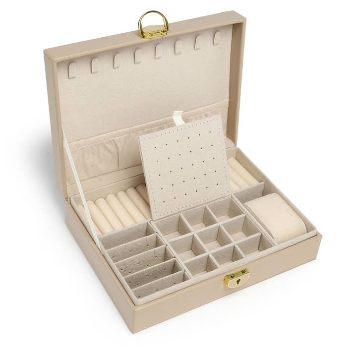 XC01-Lockable Jewellery Storage Box With Hooks for wholesale by Papaya Fashion Ltd