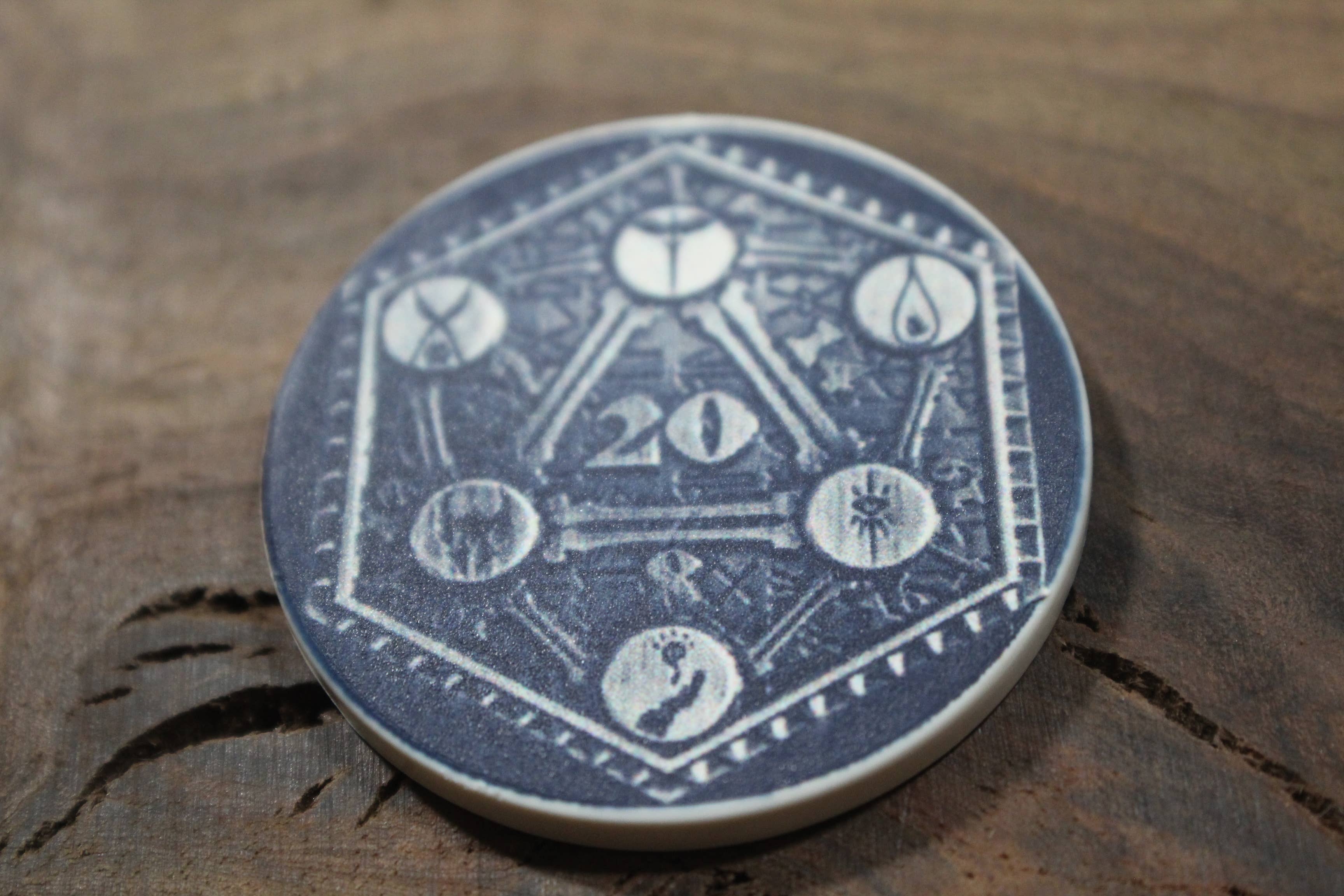 Raven Design - Vendita all'ingrosso Moneta/gettone ricordo - Moneta della Fortuna  // Moneta in Ceramica 2 pollici6