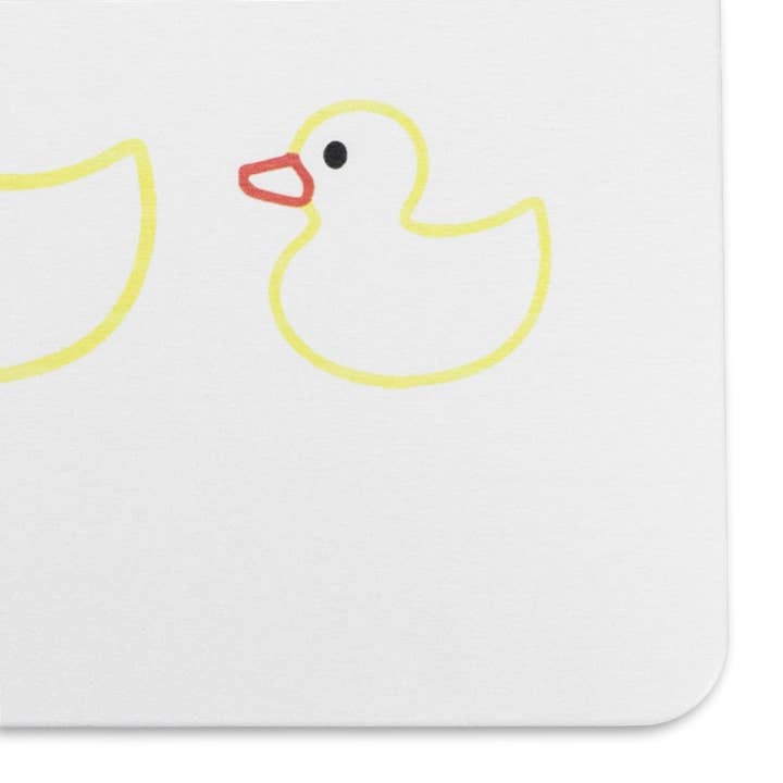 Artsy Mats – wholesale Badrumsmatta – Gummi anka familj vit sten badmatta