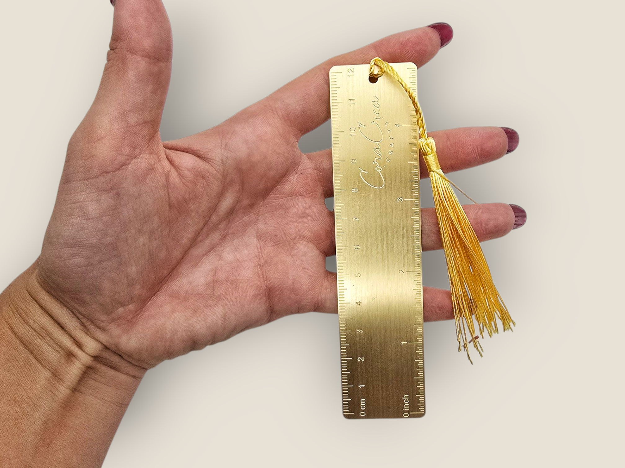 CoraCreaCrafts – wholesale Craft tool – Mini Brass Ruler1