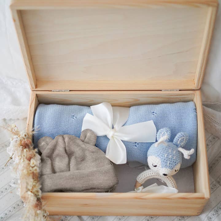 Gift set Baby Merino - blue for wholesale by MAYLILY