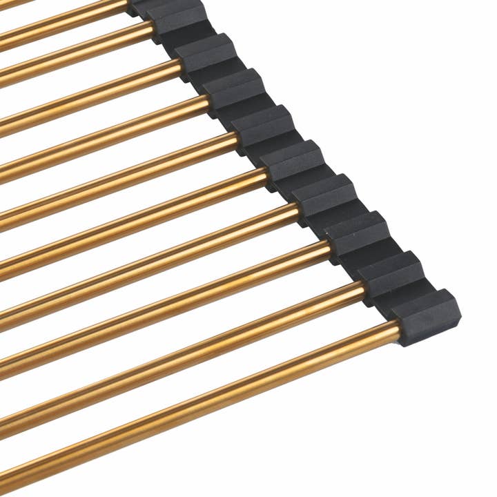 VdE Tivoli 1996 - Wholesale Dish Rack - GOLD COUNTERTOP DISH RACK FOR SINK1