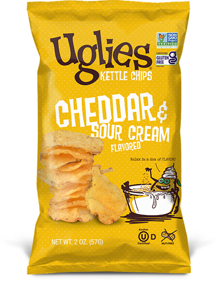 Wholesale Uglies 2 Oz Cheddar & Sour Cream Kettle Cooked Potato Chips ...