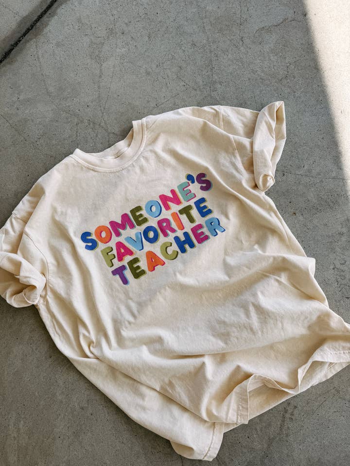 ETTA & EAST - Wholesale T-Shirt (Graphic) - Women's - someone's favorite teacher graphic tee