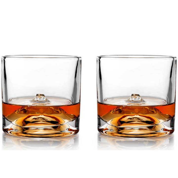 Viva | Espro | Liiton - Wholesale Cocktail/Liquor Glass - Fuji - 2-Piece Crystal Bourbon Whiskey Glass Set0