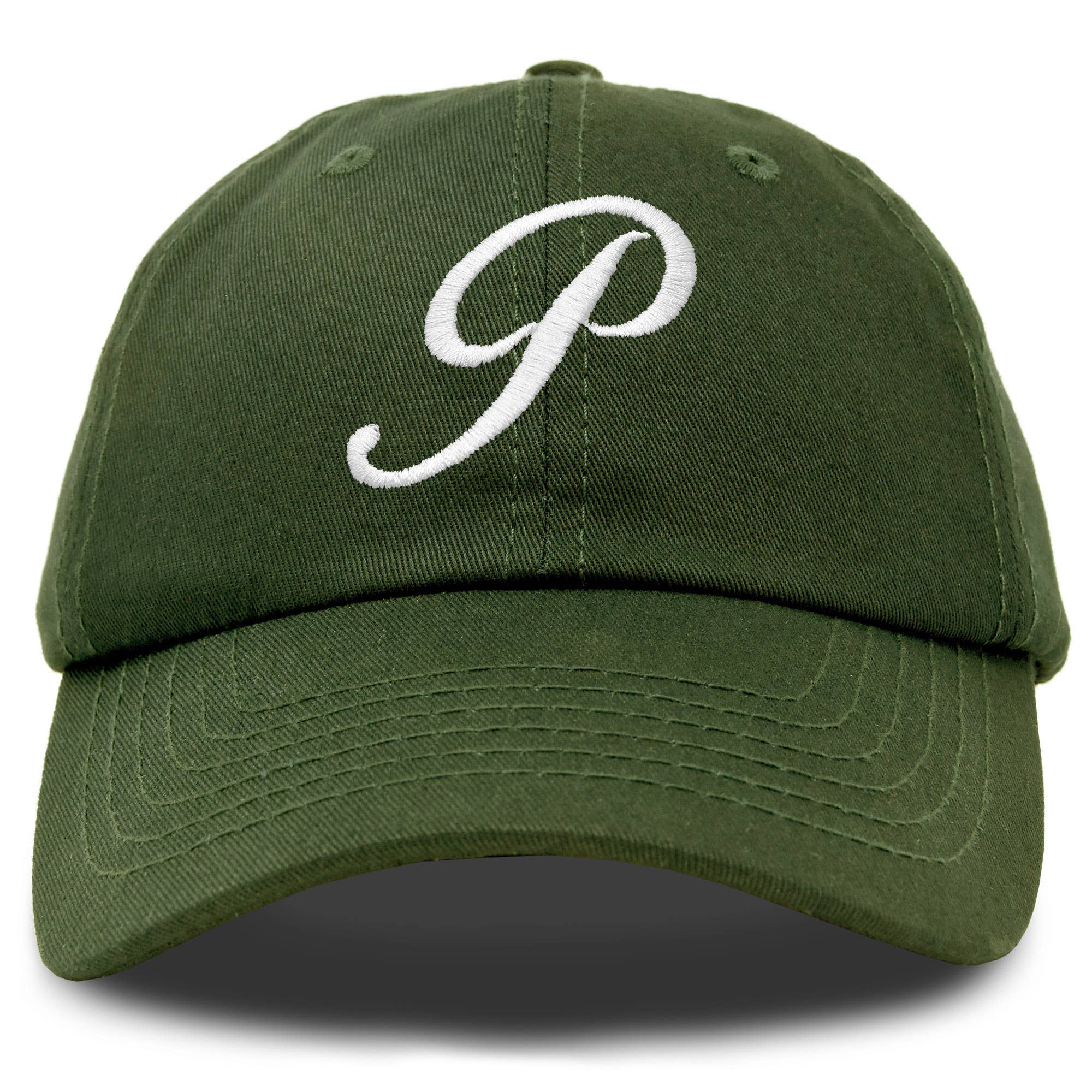 Dalix - Wholesale Baseball Cap - Women's - DALIX Initial Hat Letter P Womens Baseball Cap Monogram60