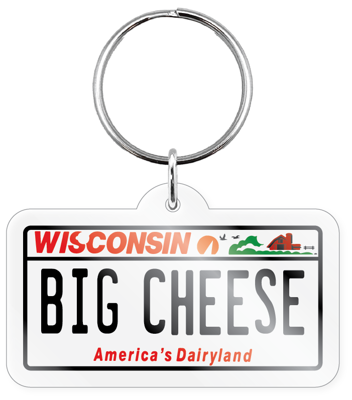 Morris Magnets - Vente Porte-clés – unisexe - Porte-clés - Plaque d'immatriculation du Wisconsin0