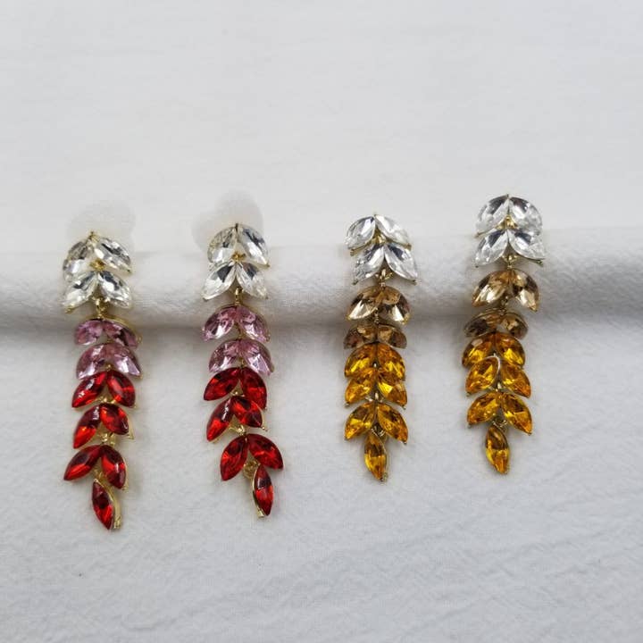 Zircon Chandelier Earrings for wholesale by ENA Jewelry