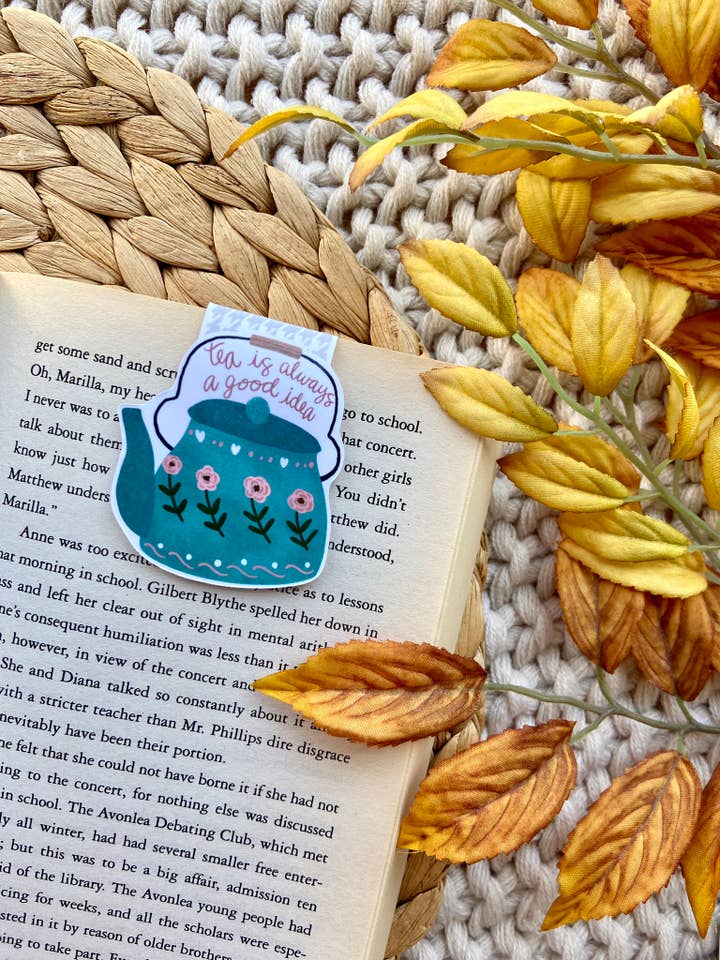 Teapot Magnetic Bookmark for wholesale by Makerie Day