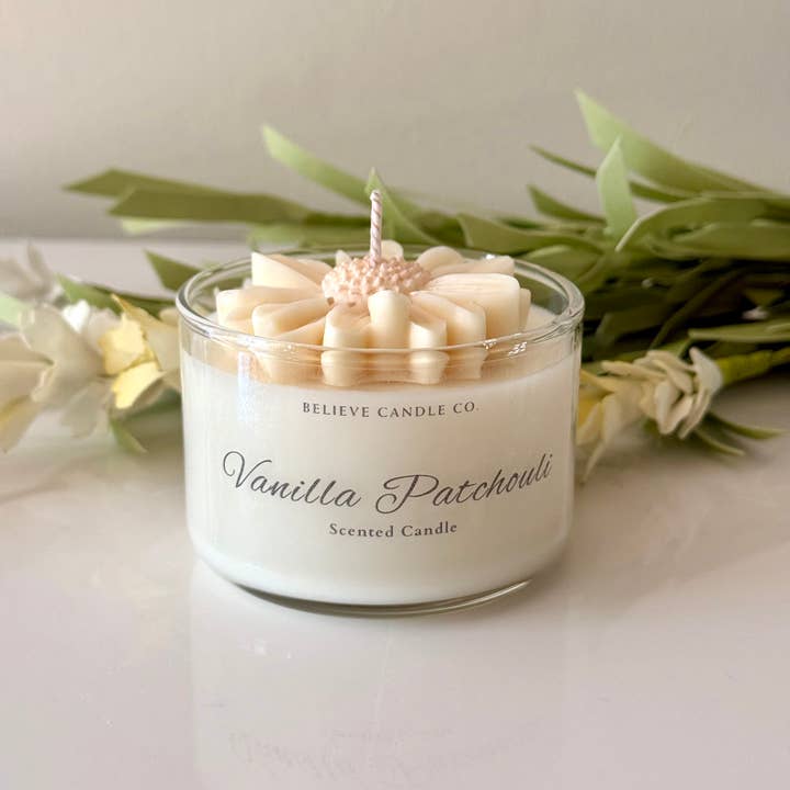 Believe Candle - Vendita all'ingrosso Candela in vasetto - Mini Vaso di Candela Margherita8