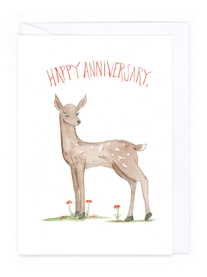 "Anniversaire du Cerf" pour la vente par Bear on Paper